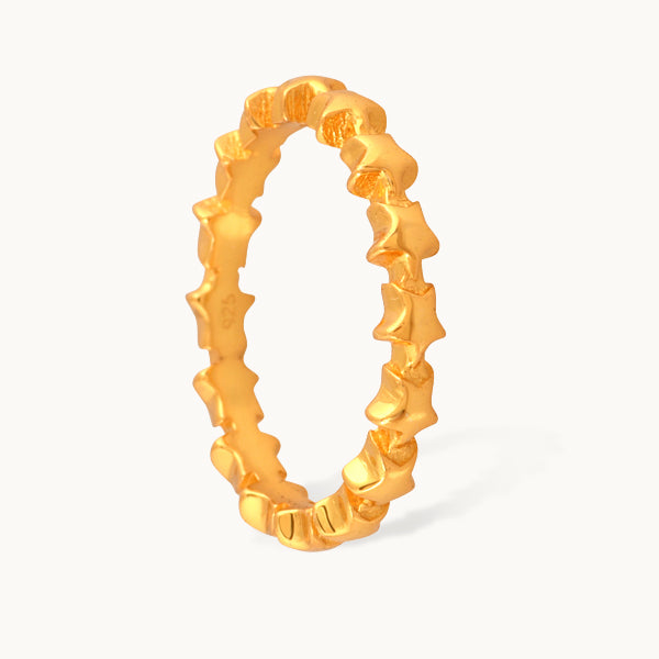 Lysduft – ring i forgyldt sølv
