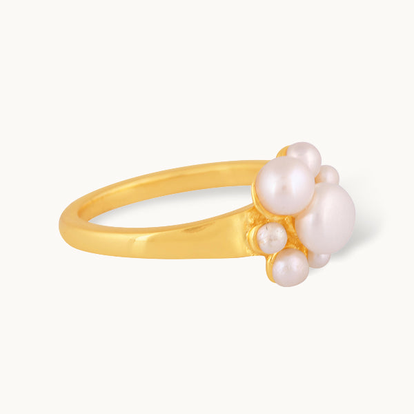 Perlesky – ring med ferskvandsperle