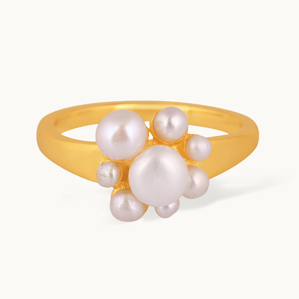 Perlesky – ring med ferskvandsperle