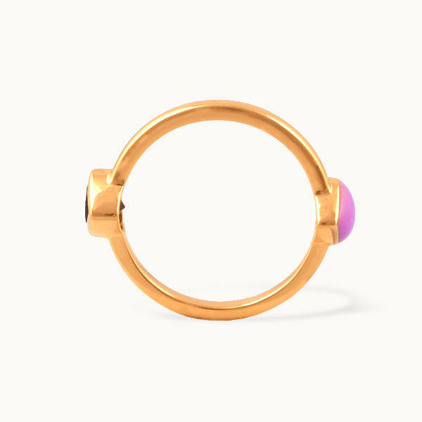 Syrénhvisken – ring med ametyst