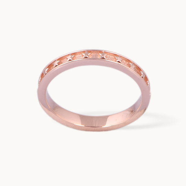 Vinterrose – ring i rosaforgyldt sølv