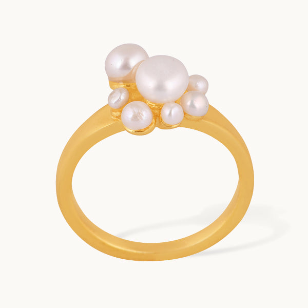 Perlesky – ring med ferskvandsperle
